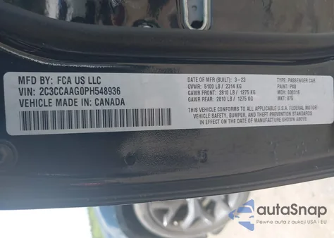2023 Chrysler 300 Touring from USA, damaged, VIN 2C3CCAAG0PH548936
